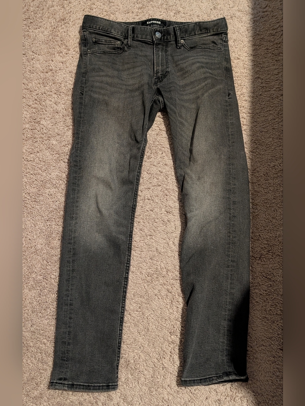 Express Men’s Dark Gray Slim Jeans
